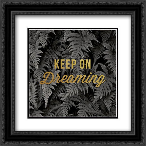Keep on Dreaming 2x Matted 20x20 Black Ornate Framed Art Print by Delimont, Danita