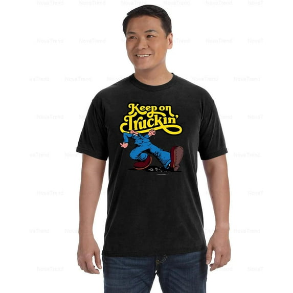 Keep on Truckin Comfort Color T-Shirt Funny USA Parody Graphic Design, Unisex, up to size 4XL