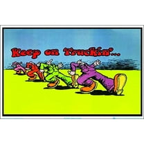 Scorpio Posters Keep on Truckin by R Crumb Blacklight Poster - 35" x 23"