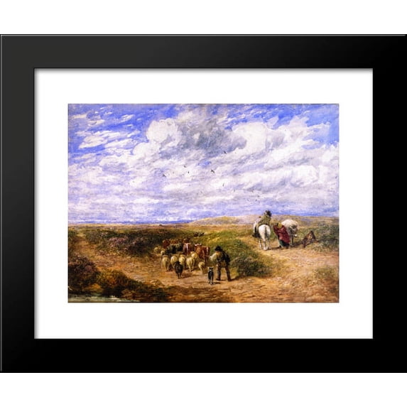 Keep the Left Road 20x24 Framed Art Print by David Cox