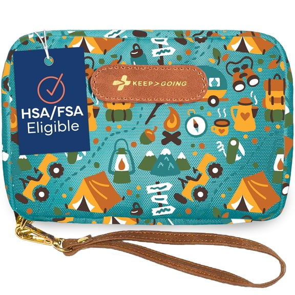 KeepGoing Travel First Aid Kit for Kids 130 Pc. for Car, Home, Purse, Diaper Bag & Backpack with Latex-Free Bandages - Mini First Aid Kit Travel Size TSA-Approved