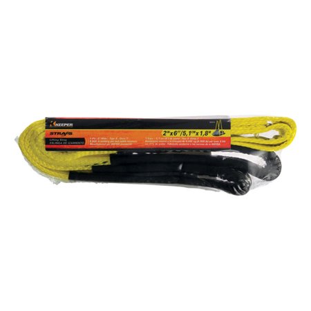 Keeper 02612 Flat Loop Lift Sling, 2" x 6', Each