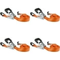 thumbnail image 1 of Keeper 05500 16 Ft x 1.5 In Ratchet Tie Down Straps with Coated J Hooks (4 Pack), 1 of 5