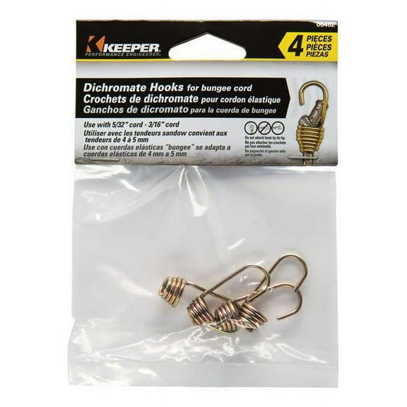 Keeper 06462 4PK 5/32Dichromate Hook - Quantity 1