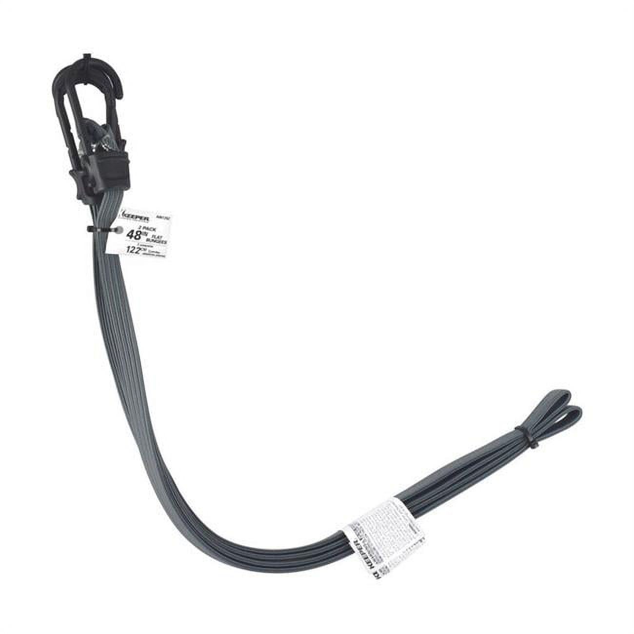 Keeper Bungee-Stretch-Kordel 81,3 Cm – Robuste Gummikordel Mit Haken, UV-geschützt, Schwarz