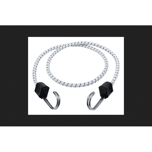 Keeper 8866550 40 in. Marine Twin Anchor Bungee Cord, White & Black - Pack of 10