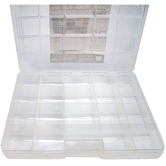 Keeper Box Bead, Craft Supplies, Findings, or Tool Organizer Large 13 X 7.5-20 Compartments - KPR3