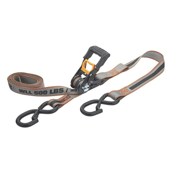 Keeper Kwikfeed 500 Lbs 12 Ft. X 1 Inch Ratchet Tie Down Strap, Black