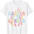Keeper Of The Gender Boy Or Girl Easter Bunny Gender Reveal TShirt