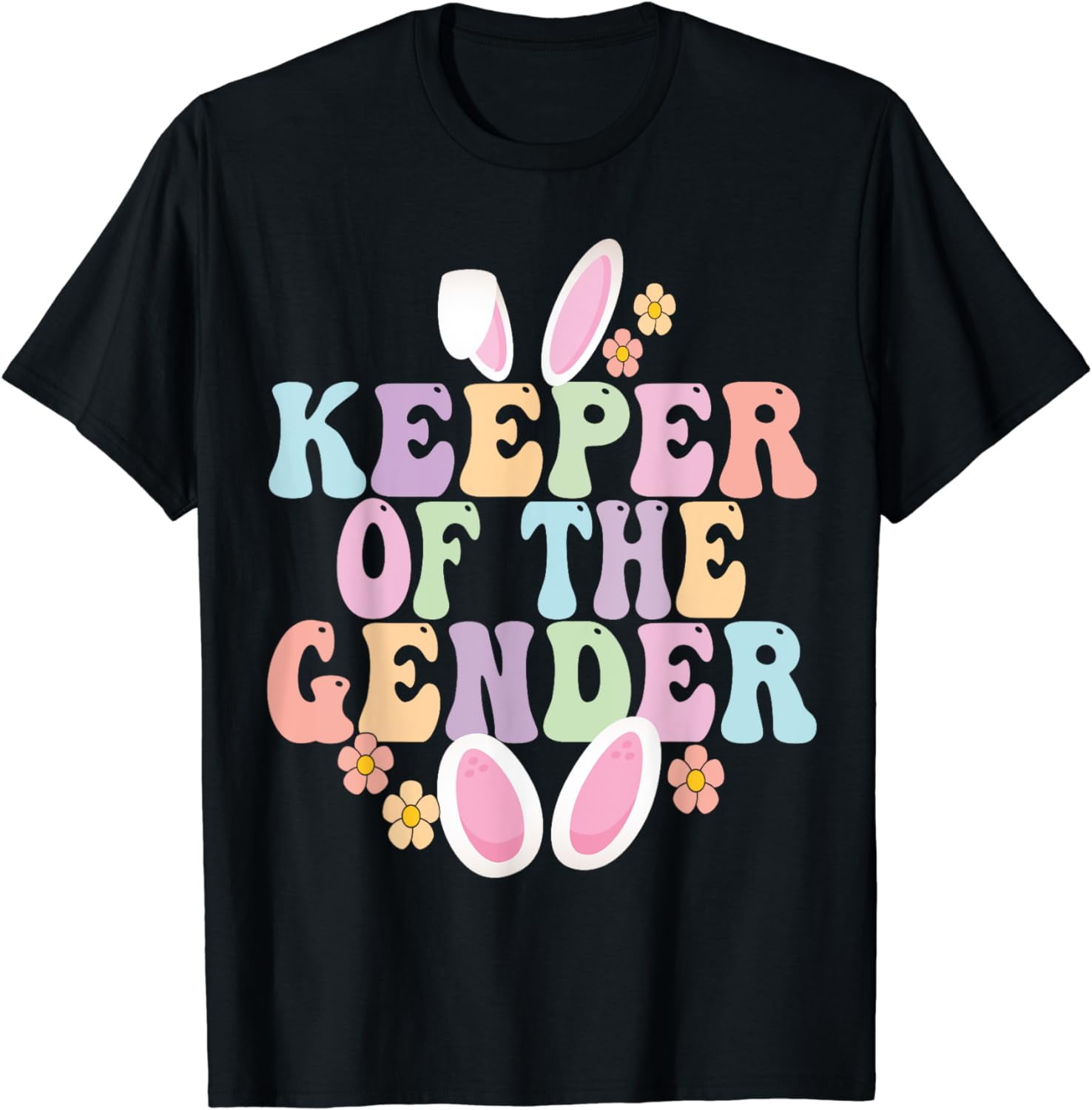Keeper Of The Gender Boy Or Girl Easter Bunny Gender Reveal TShirt