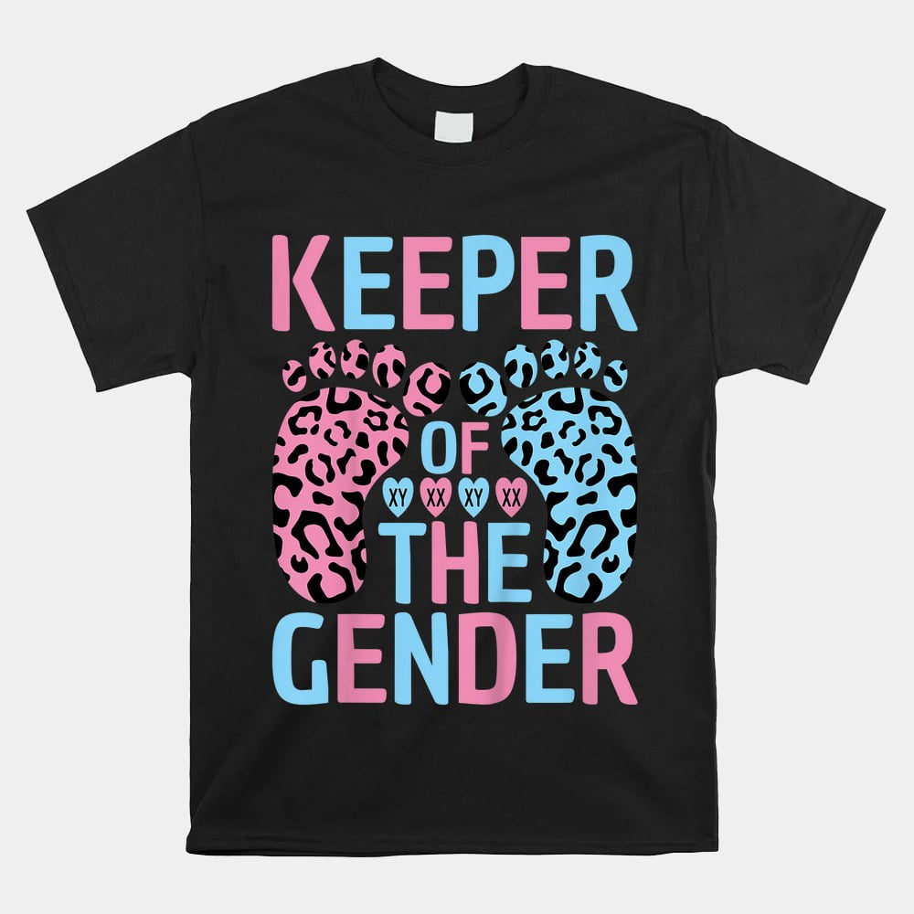 Keeper Of The Gender Reveal Announcement Baby Shower Party Shirt