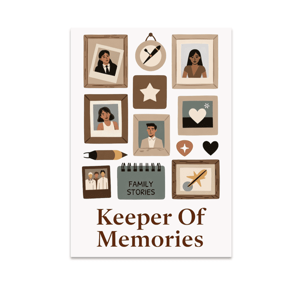 Keeper of Memories Family Heritage Wall Print - Family Heritage Enthusiast - 13x19 Poster Print