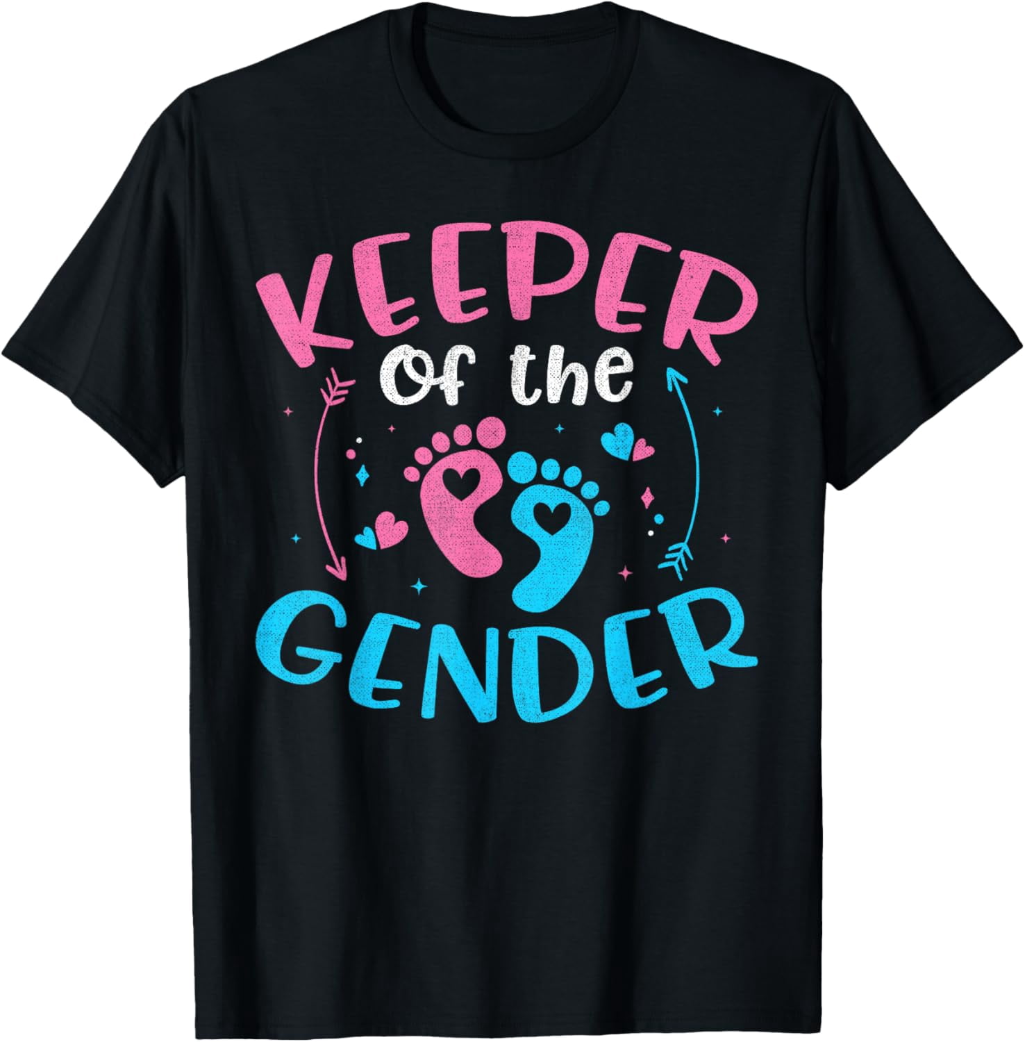 Keeper of The Gender Reveal Party Matching Family TShirt