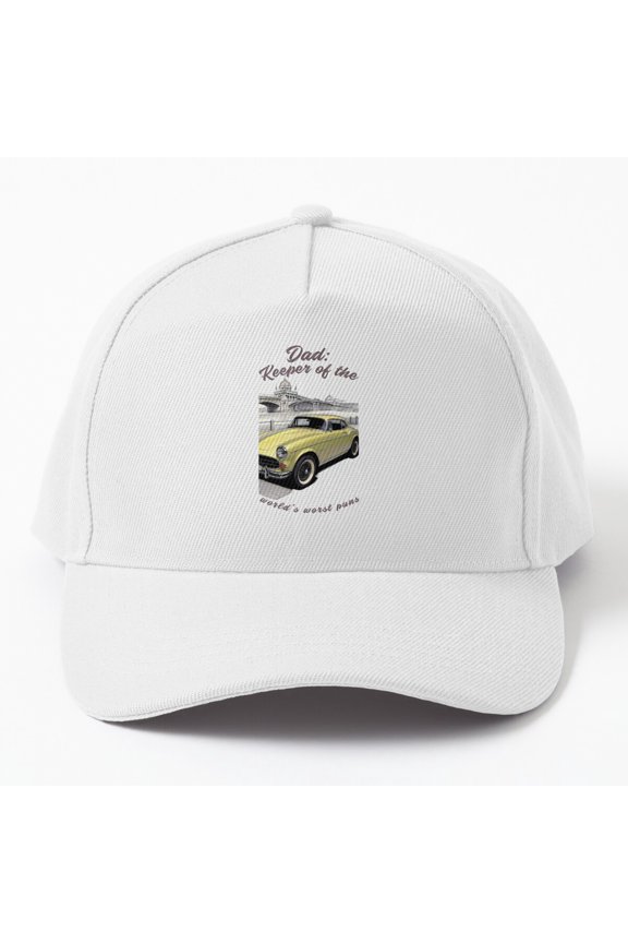 Keeper of World's Worst Puns Baseball Hat, Wordplay Champion Graphic Design, Classic Cap