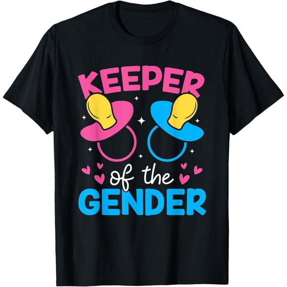 Keeper of the Gender Baby Party Gender Reveal Announcement T-Shirt
