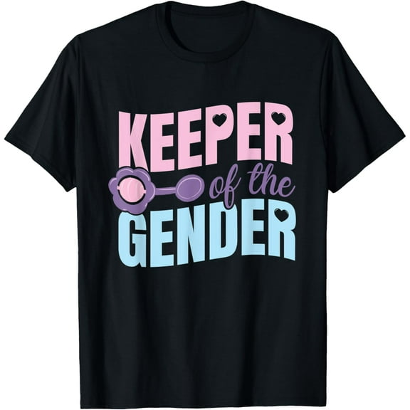 Keeper of the Gender Baby Party Gender Reveal Announcement T-Shirt
