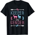 thumbnail image 1 of Keeper of the Gender Buck or Doe in Blue and Pink - Party T-Shirt, 1 of 5