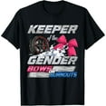 thumbnail image 1 of Keeper of the Gender Burnouts or Bows Gender Reveal Party T-Shirt, 1 of 7