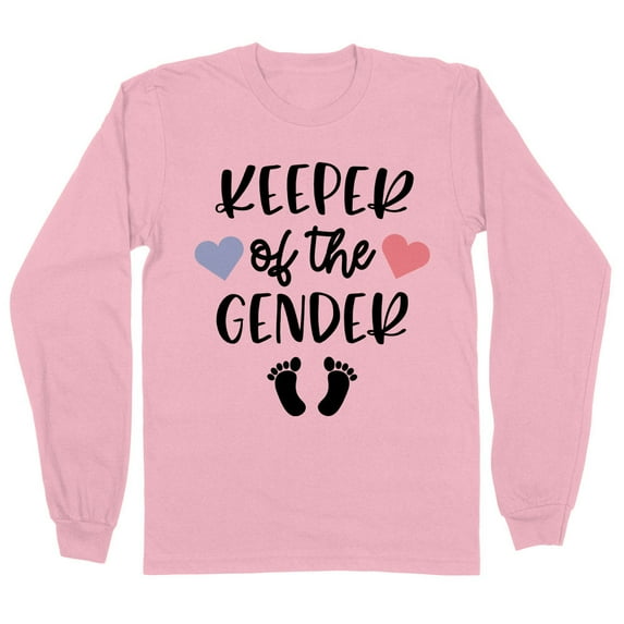 Keeper of the Gender Long Sleeve Shirt Unisex X-Large Pink