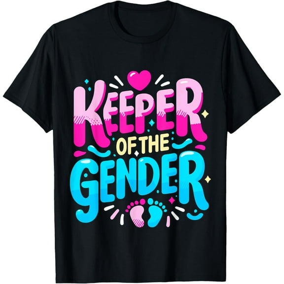 Keeper of the Gender Reveal Party Baby Announcement T-Shirt