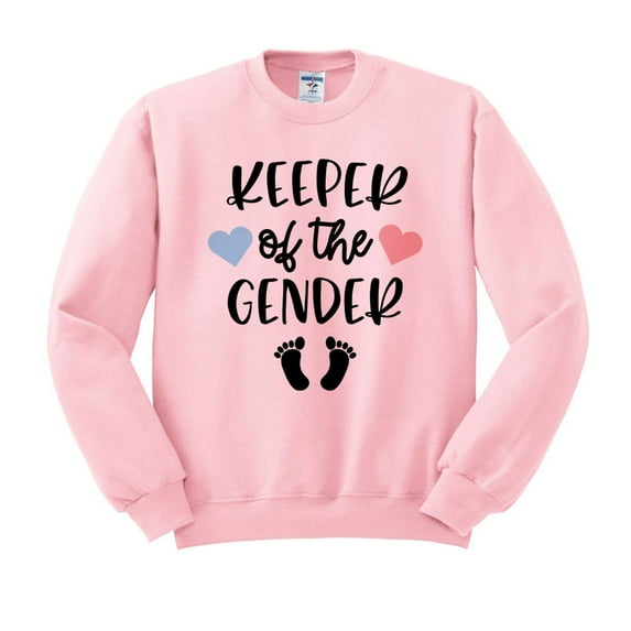 Keeper of the Gender Sweatshirt Unisex Large Pink
