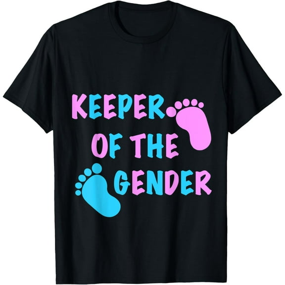 Keeper of the Gender T Shirt Baby shower Announcement Gift T-Shirt