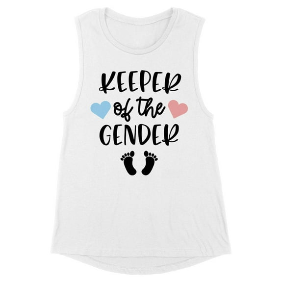 Keeper of the Gender Women's Muscle Tank Large White