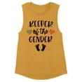 thumbnail image 1 of Keeper of the Gender Women's Muscle Tank Small Antique Gold, 1 of 5