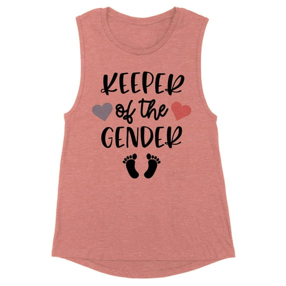 Keeper of the Gender Women's Muscle Tank X-Large Desert Pink