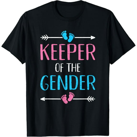 Keeper of the gender reveal baby announcement party supplies T-Shirt