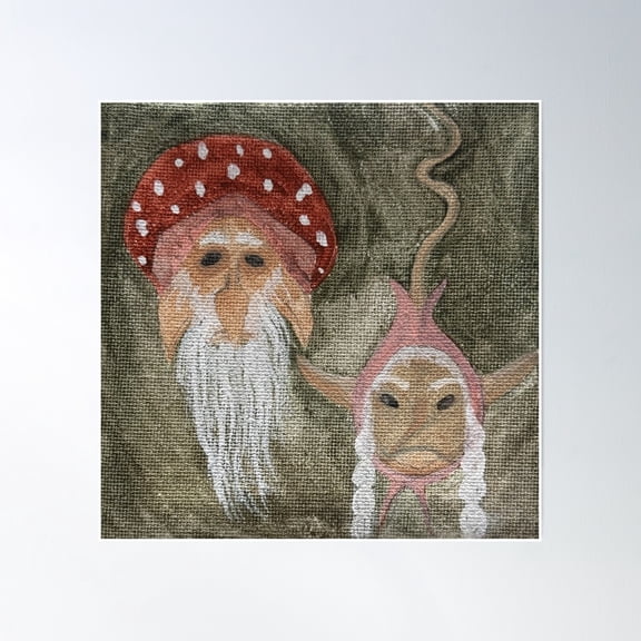 Keepers Of The Forest Poster Wall Art, Modern Wall Decor, 16x16 UNFRAMED