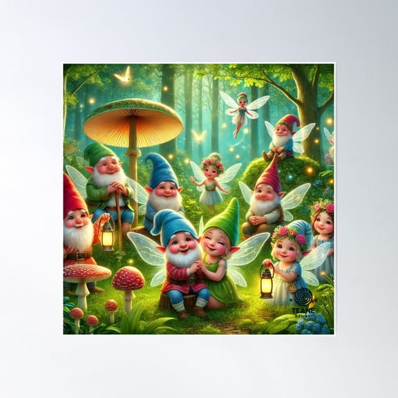 Keepers Of Woodland Magic Poster Wall Art, Modern Wall Decor, 8x12 UNFRAMED