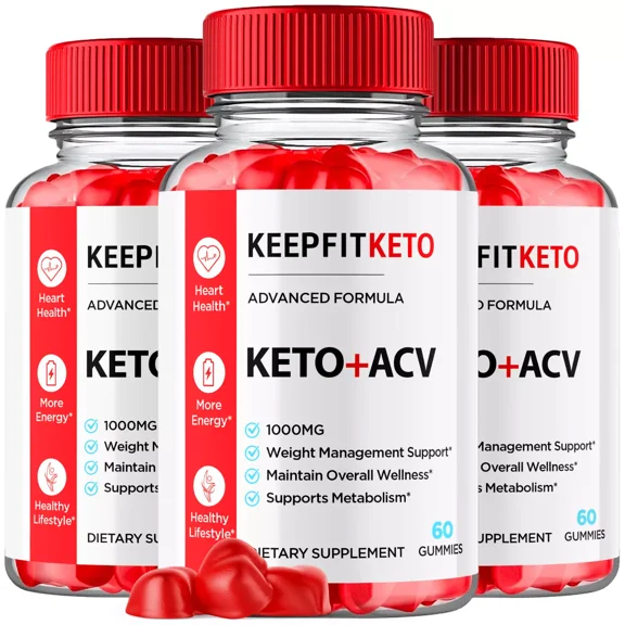 Keepfit Keto ACV Gummies Maximum Strength Weight Management Supplement 180 Gummies
