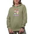 thumbnail image 1 of Keepin It Cool with Retro Ice Cream Art Merch Gift, Sand Hooded Sweatshirt or Hoodie, Medium, 1 of 5