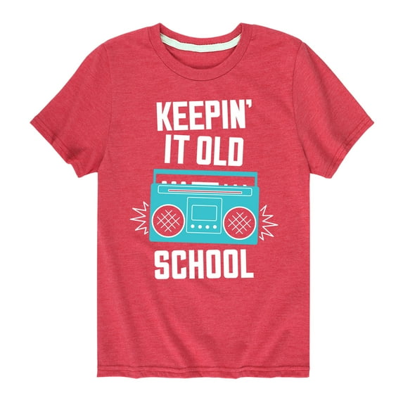 Keepin It Old School Boombox - Youth Short Sleeve Tee