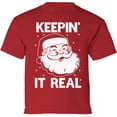 thumbnail image 1 of Keepin It Real Youth T-Shirt Christmas Gift for Boys Girls - XS S M L XL Xmas Graphic Tee - Christmas Unisex Shirt Cotton Top Tee Gifts for Kids, 1 of 2