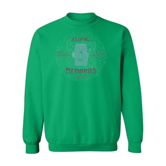 Keeping Best Memories Camera Sweatshirt Men -Image by Shutterstock, Male x-Large