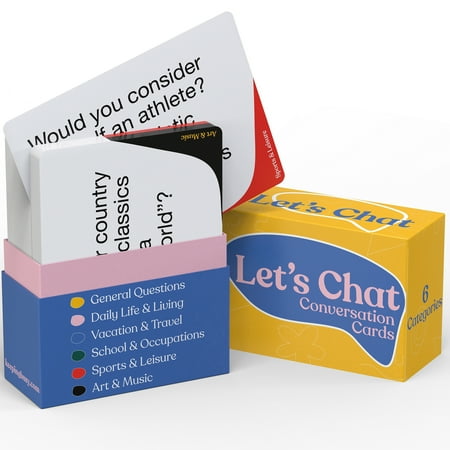 Keeping Busy Let's Chat Conversation Cards for Dementia Activities for Seniors to Keep Busy