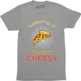 thumbnail image 1 of Keeping It Cheesy Men's Funny Saying Classy Pizza T-Shirt, 1 of 4