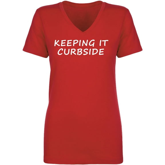 Keeping It Curbside Womens V-Neck Tee