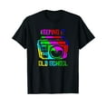 thumbnail image 1 of Keeping It Old School 80s 90s portable stereo Retro Music T-Shirt, 1 of 5