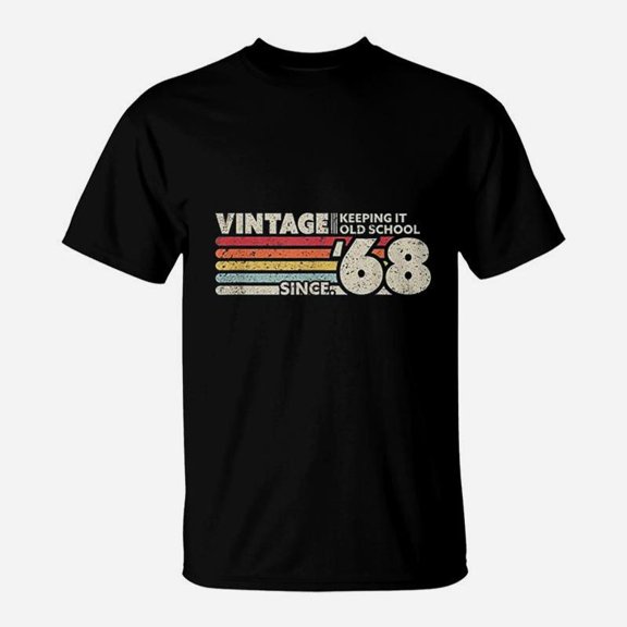 Keeping It Old School Since 68 Retro Birthday TShirt