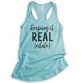 thumbnail image 1 of Keeping It Real (Estate) Tank Top, Ladies Racerback Tank Top, Real Estate Agent Realtor Gift Tank, Cancun, XX-Large, 1 of 3