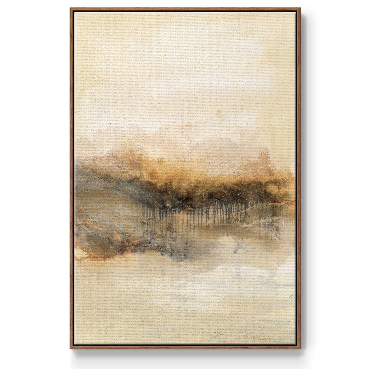 Keeping Secrets I Framed Premium Gallery Wrapped Canvas - Ready to Hang - 27 x 41 - Walnut Floating Frame