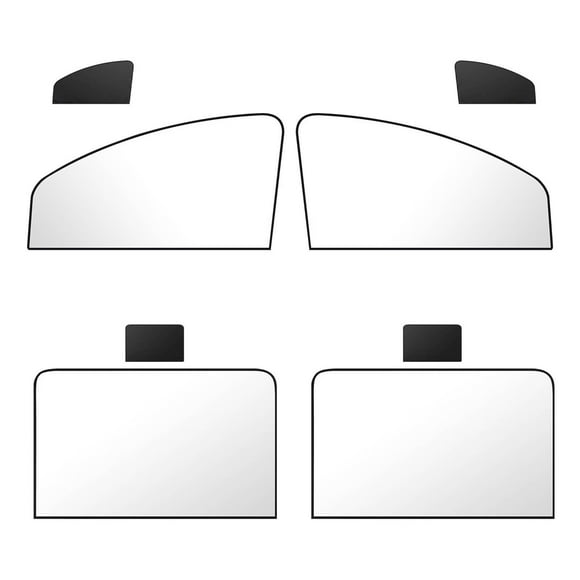 Keeplus Car Side Window Sun Shades Breathable Shade Car Front Window Sunshade For Car Night Camping Back Window Sunshade For Car Truck SUV Black, for Bedroom Living Room Bathroom Kitchen
