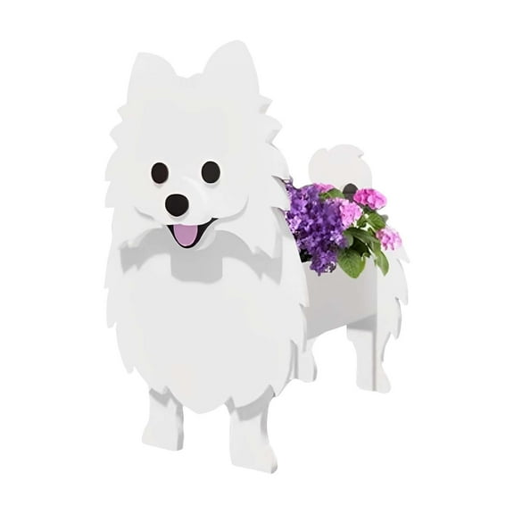 Keeplus Dog Flower Pot Planter Cute PVC Herb Garden Dog Flower Pot Indoor/Outdoor Plant Dog Flower Pot Pet Flower Pot Great Gift For Pet Lovers, for Bathroom Kitchen Outdoor