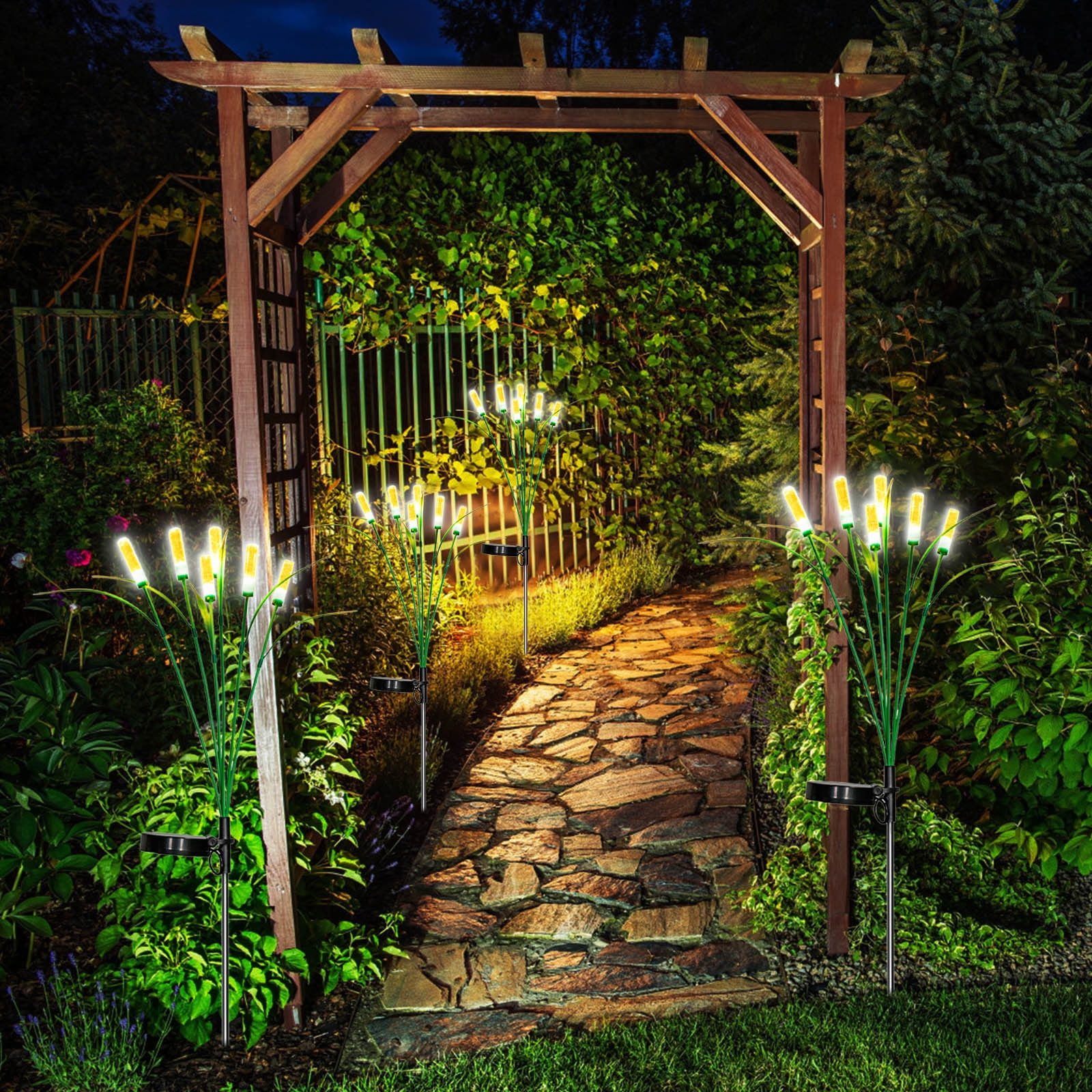 Keeplus Solar Light LED Solar Bubble Column Light 2pc, for Gardens, Patios,  Balconies - Walmart.com, image size:1600x1600