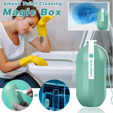 Keeplus Toilet Box Toilet Bowl Cleaner Toilet Bowl Cleaner Urine Scale Fresh Blue Bubble Toilet Bowl Cleaner 250g, for Bathroom Kitchen Living Room