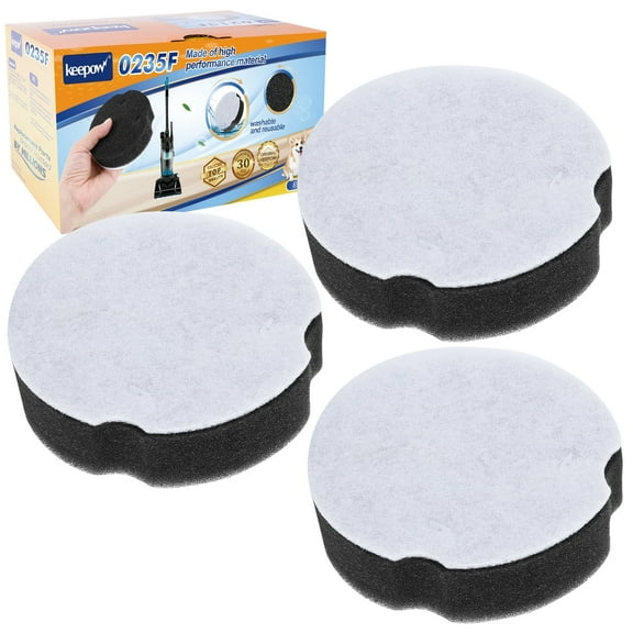 Keepow Vacuum Filter for Bissell PowerForce Compact Lightweight Upright 2112 1520 Vacuum Cleaner, Compare to Parts #1604896/160-4896 3Pack