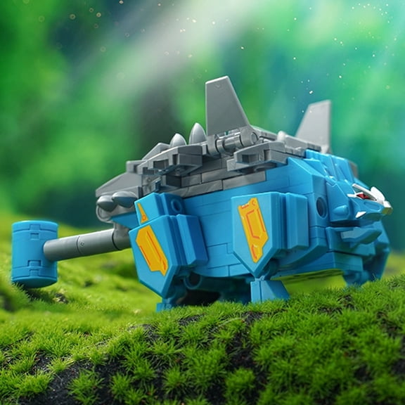 Keeppley Building Blocks Zyuden Sentai Kyoryuger Tyrannosaurus Model Strong Dragon God Dinosaur Toy Splicing Ornaments Gift